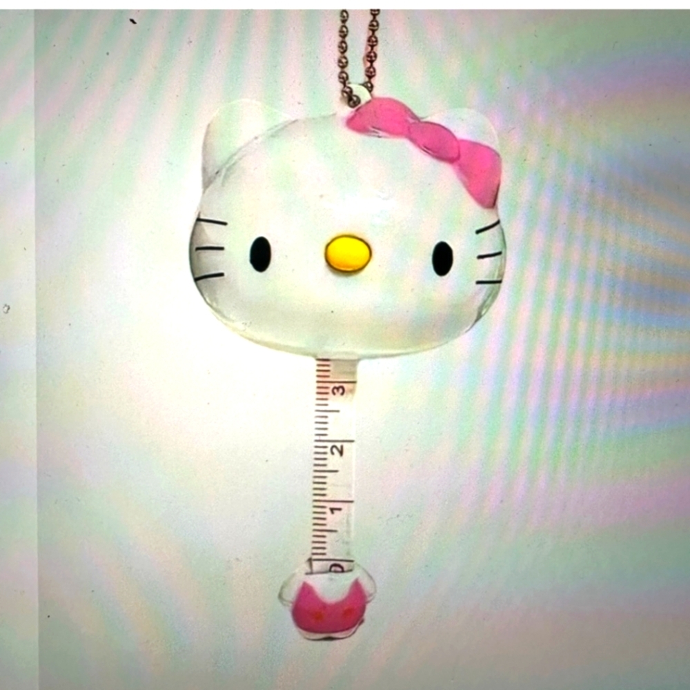 Hello Kitty Tape Measure Keychain NEW